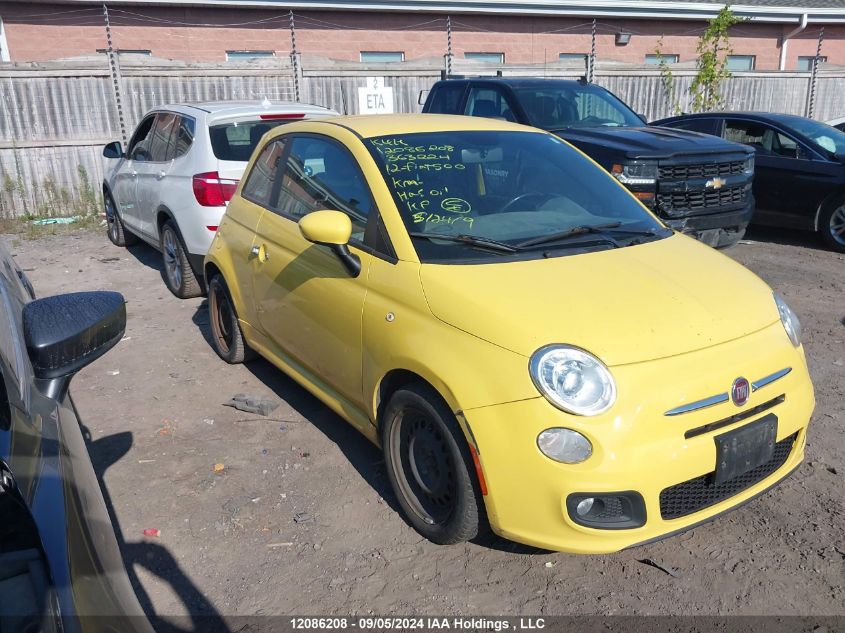 3C3CFFBR7CT363224 2012 Fiat 500 Sport