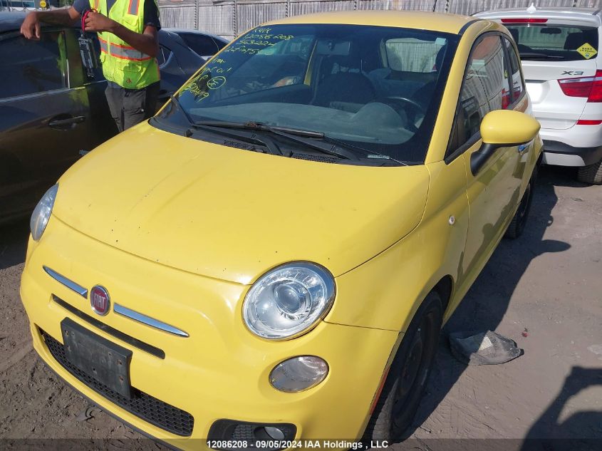 3C3CFFBR7CT363224 2012 Fiat 500 Sport