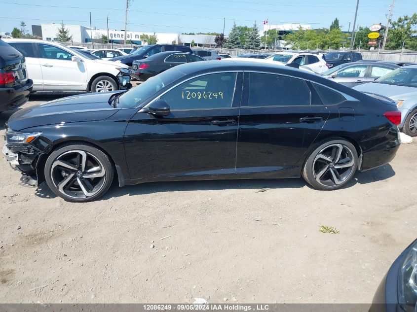 2022 Honda Accord VIN: 1HGCV1F30NA801813 Lot: 12086249