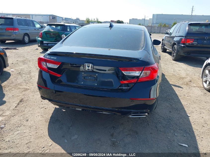 2022 Honda Accord VIN: 1HGCV1F30NA801813 Lot: 12086249