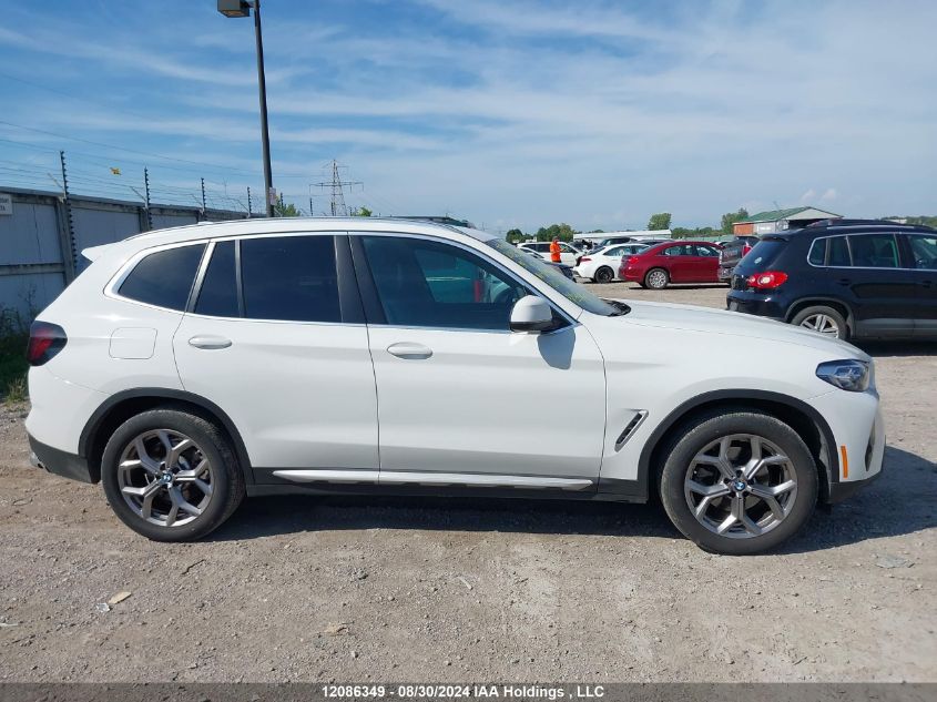 2024 BMW X3 xDrive30I VIN: 5UX53DP09R9U29123 Lot: 12086349