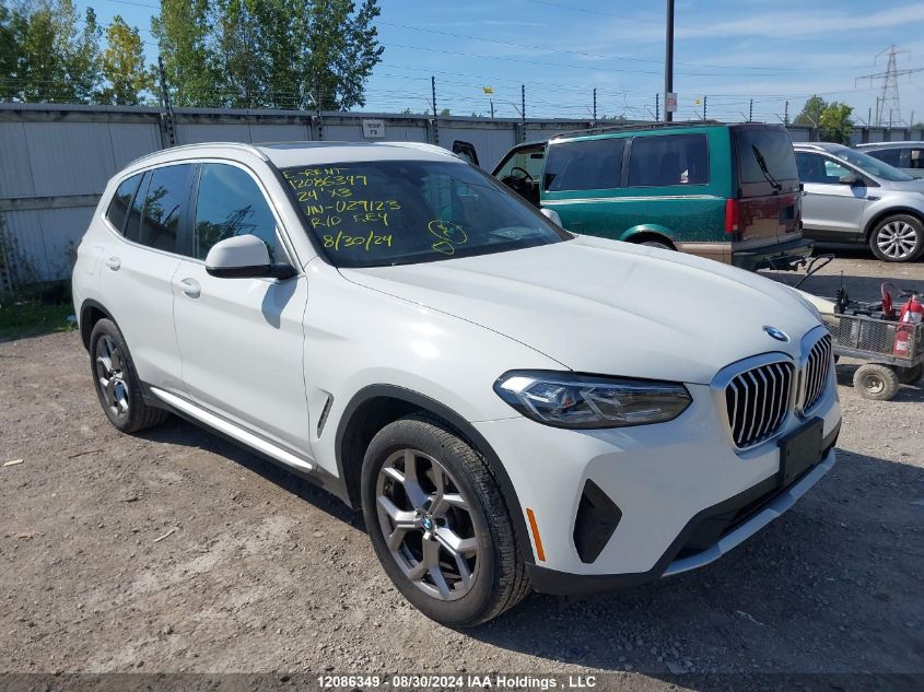 2024 BMW X3 xDrive30I VIN: 5UX53DP09R9U29123 Lot: 12086349