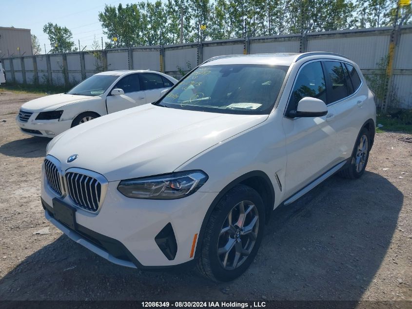 2024 BMW X3 xDrive30I VIN: 5UX53DP09R9U29123 Lot: 12086349