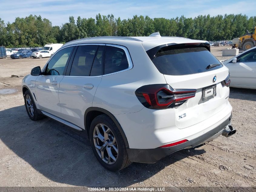 2024 BMW X3 xDrive30I VIN: 5UX53DP09R9U29123 Lot: 12086349