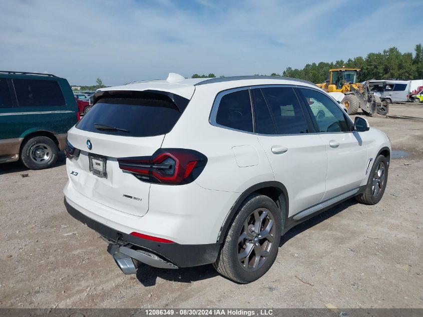 2024 BMW X3 xDrive30I VIN: 5UX53DP09R9U29123 Lot: 12086349