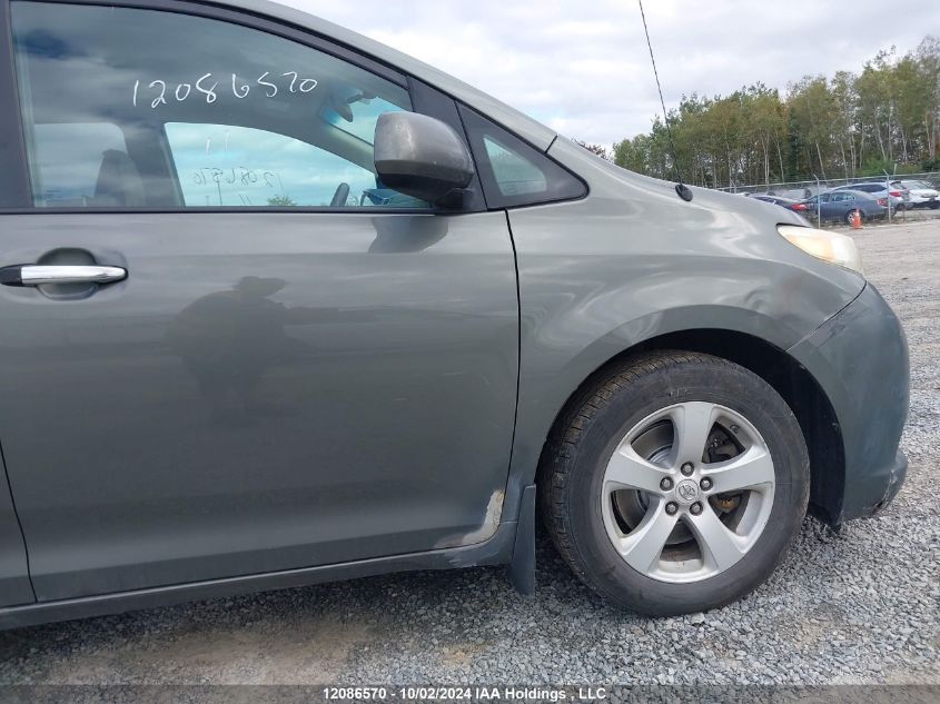 5TDZK3DC9BS057532 2011 Toyota Sienna V6 7 Passenger