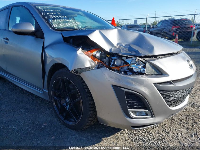 2011 Mazda Mazda3 VIN: JM1BL1L5XB1394973 Lot: 12086637