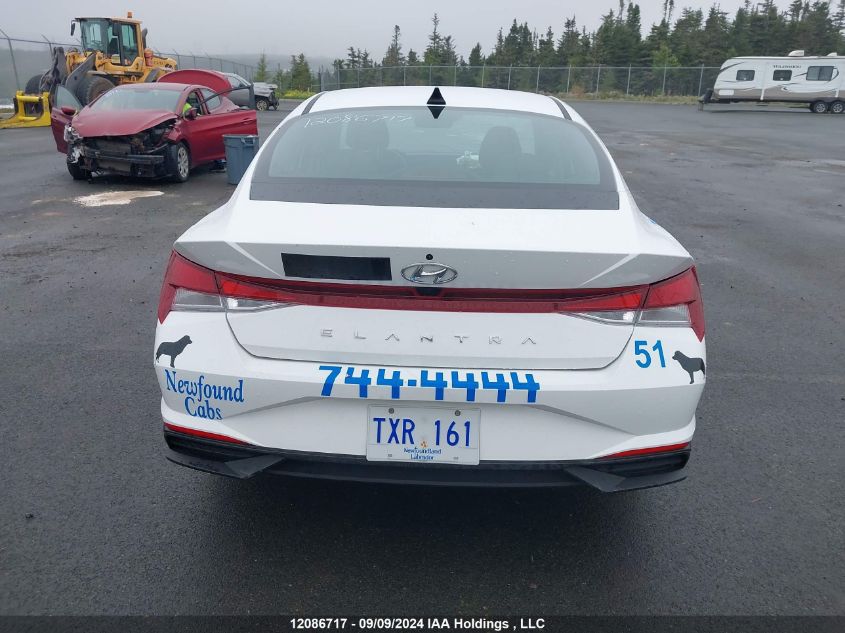 2022 Hyundai Elantra Preferred Ivt With Sun And Tech Package VIN: KMHLM4AG8NU363257 Lot: 12086717