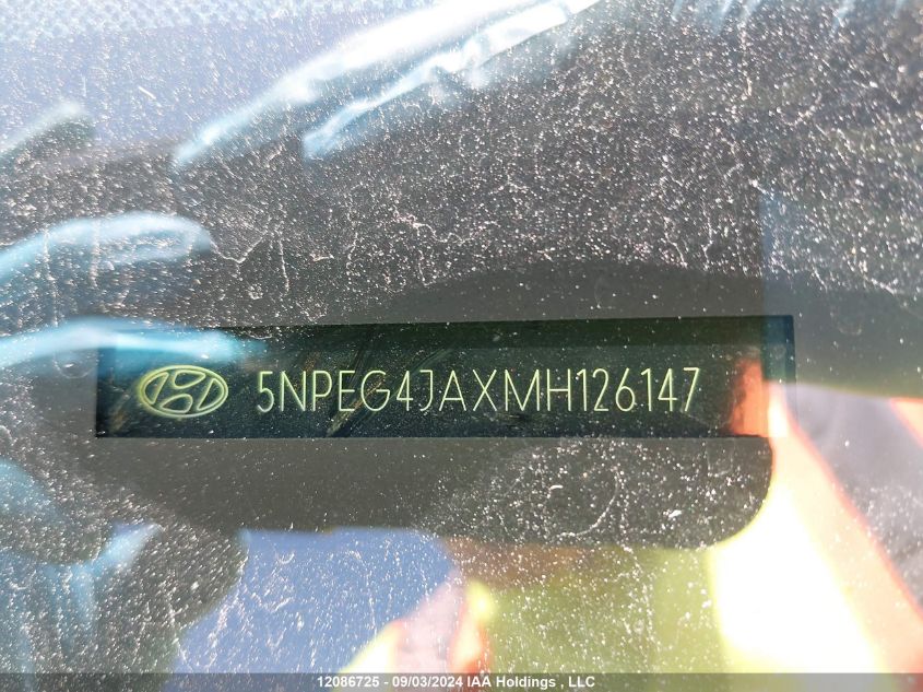 5NPEG4JAXMH126147 2021 Hyundai Sonata Se