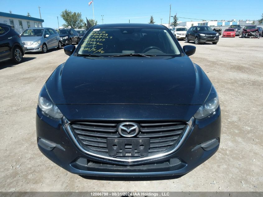 2018 Mazda 3 Touring VIN: 3MZBN1L75JM222537 Lot: 12086798