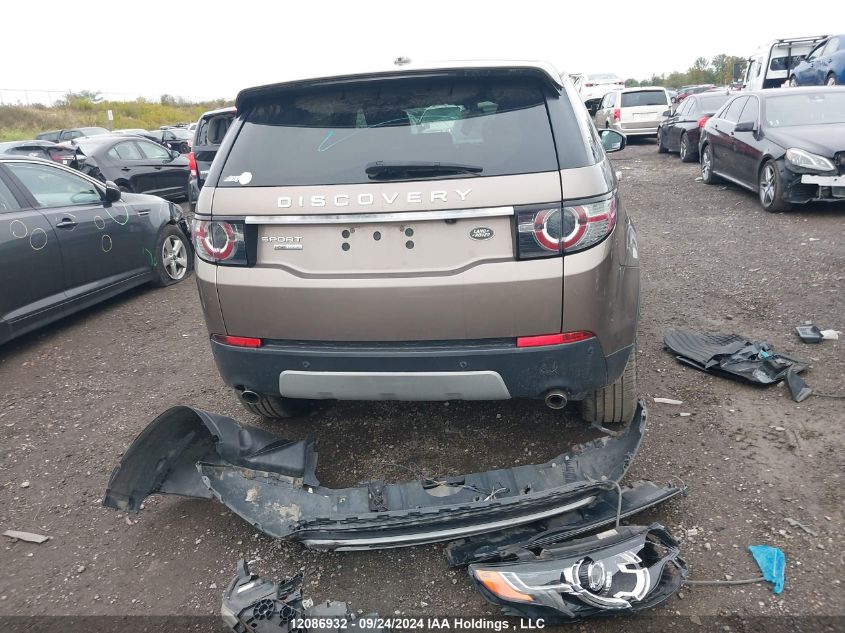 2015 Land Rover Discovery Sport VIN: SALCT2BG1FH542219 Lot: 12086932