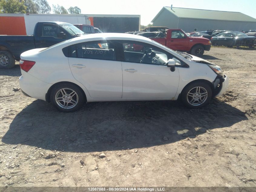 2013 Kia Rio VIN: KNADM4A36D6274051 Lot: 12087003