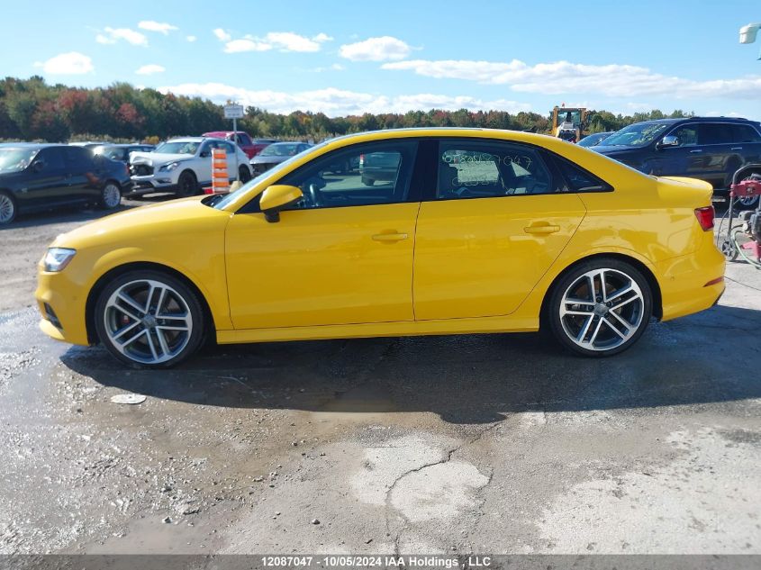 2019 Audi S3 Sedan VIN: WAUF1GFF2K1020871 Lot: 12087047