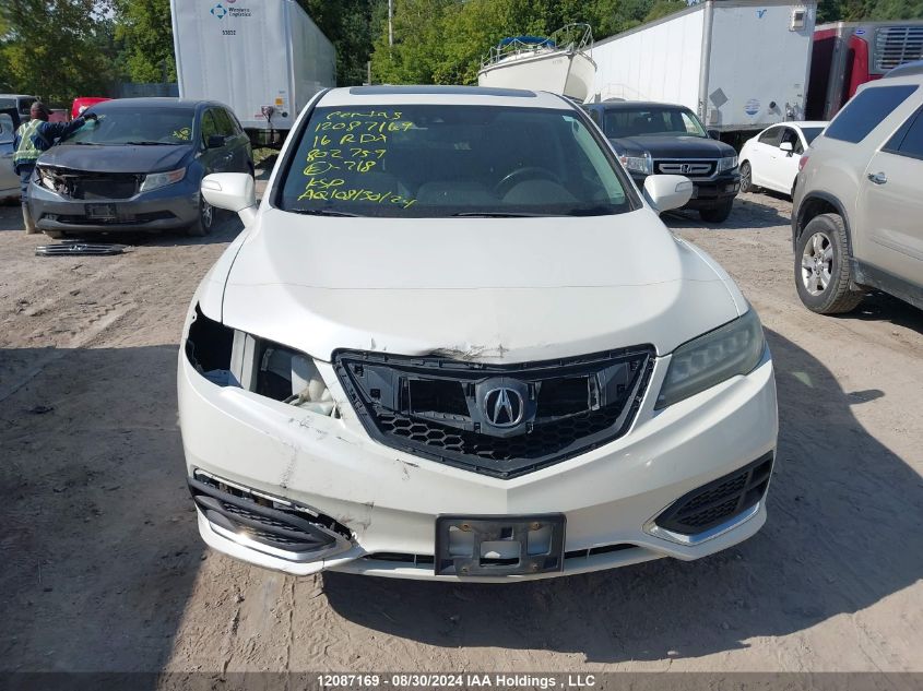 2016 Acura Rdx Technology VIN: 5J8TB4H53GL802759 Lot: 12087169