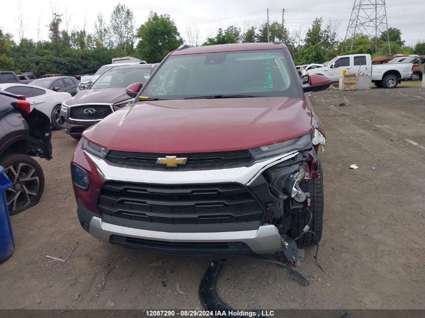 2022 Chevrolet Trailblazer Lt VIN: KL79MRSL1NB020452 Lot: 12087290