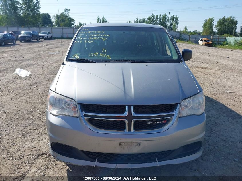 2015 Dodge Grand Caravan Se/Sxt VIN: 2C4RDGBG6FR681178 Lot: 12087305