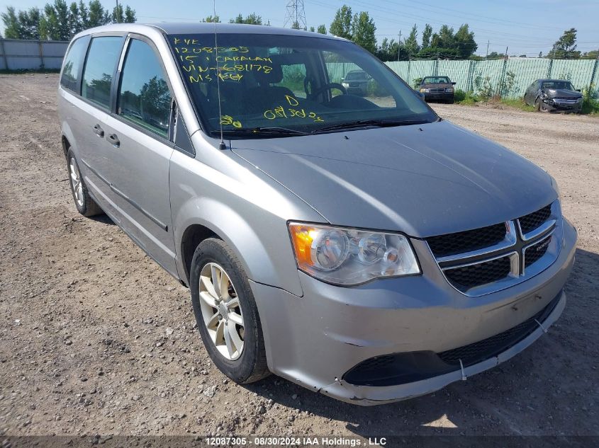 2015 Dodge Grand Caravan Se/Sxt VIN: 2C4RDGBG6FR681178 Lot: 12087305