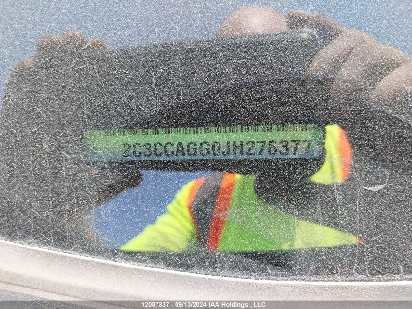 2018 Chrysler 300 S VIN: 2C3CCAGG0JH278377 Lot: 12087337