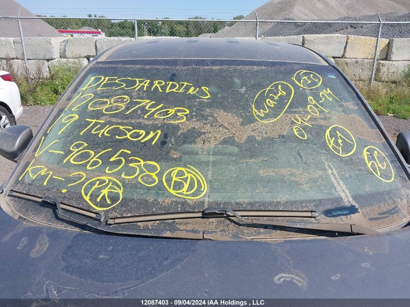 2019 Hyundai Tucson Essential W/Safety Package VIN: KM8J23A43KU906538 Lot: 12087403