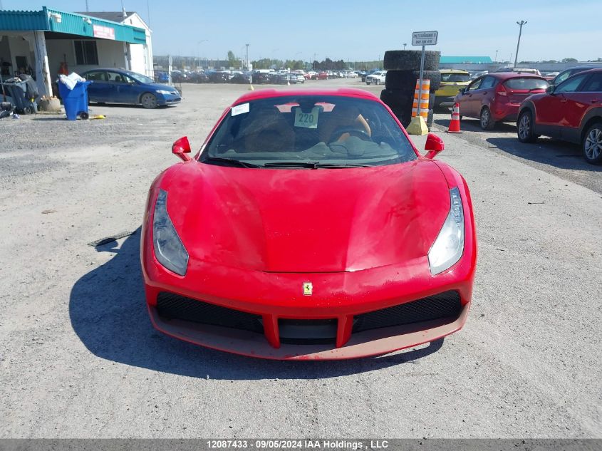 2019 Ferrari 488 Spider VIN: ZFF80AMA3K0243852 Lot: 12087433