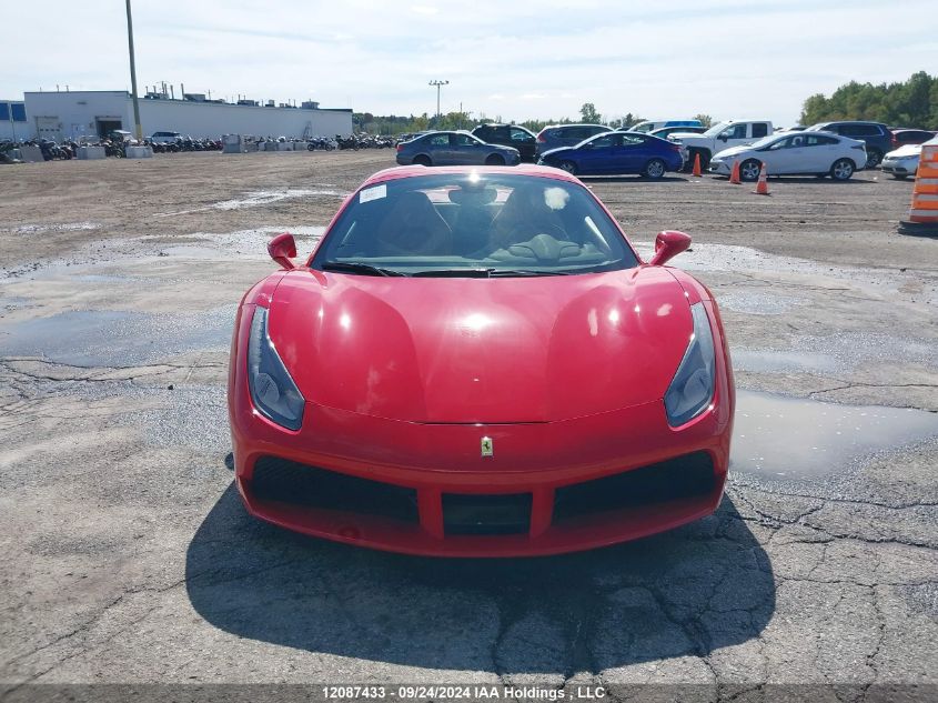 2019 Ferrari 488 Spider VIN: ZFF80AMA3K0243852 Lot: 12087433