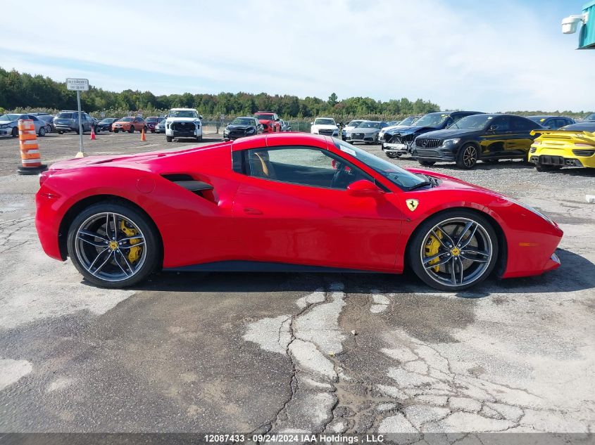 2019 Ferrari 488 Spider VIN: ZFF80AMA3K0243852 Lot: 12087433