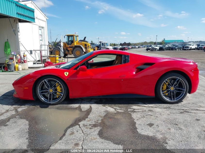 2019 Ferrari 488 Spider VIN: ZFF80AMA3K0243852 Lot: 12087433