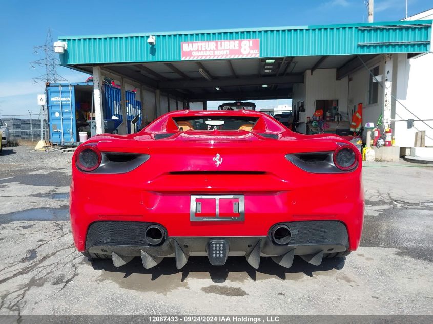 2019 Ferrari 488 Spider VIN: ZFF80AMA3K0243852 Lot: 12087433