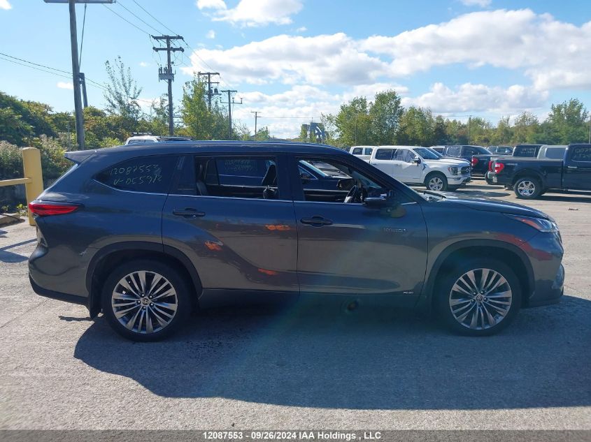 2021 Toyota Highlander Hybrid Limited VIN: 5TDEBRCH9MS055913 Lot: 12087553