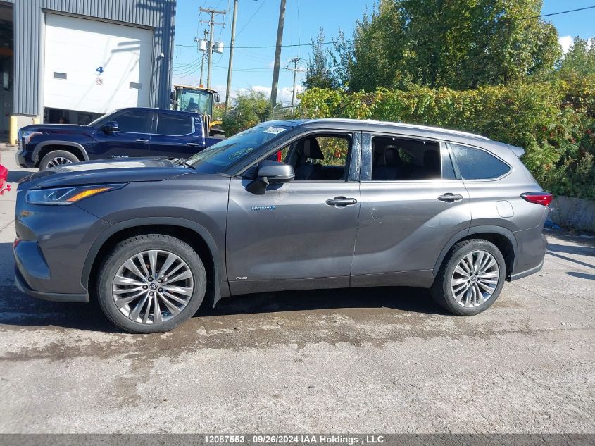 2021 Toyota Highlander Hybrid Limited VIN: 5TDEBRCH9MS055913 Lot: 12087553