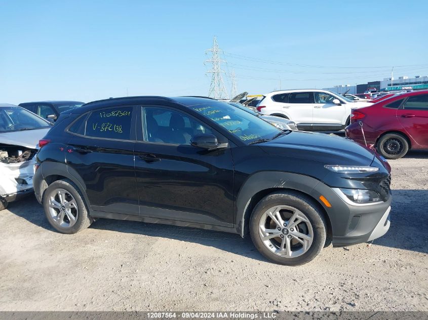 2022 Hyundai Kona Preferred Awd VIN: KM8K2CAB3NU872138 Lot: 12087564