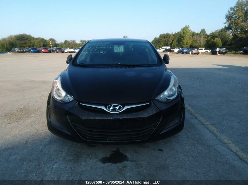 2014 Hyundai Elantra Se/Sport/Limited VIN: 5NPDH4AE5EH544239 Lot: 12087598