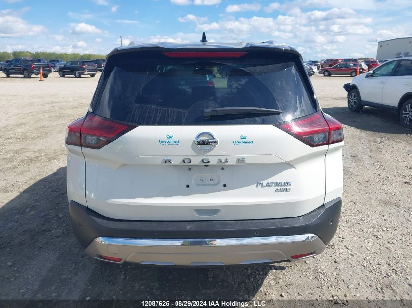 2021 Nissan Rogue Platinum VIN: JN8AT3DD1MW318436 Lot: 12087625