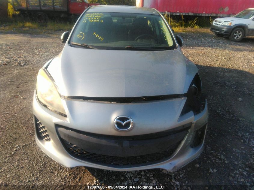 JM1BL1UF0D1838131 2013 Mazda 3 I