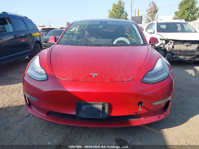 2018 Tesla Model 3 Long Range/Mid Range VIN: 5YJ3E1EA1JF022470 Lot: 12087695