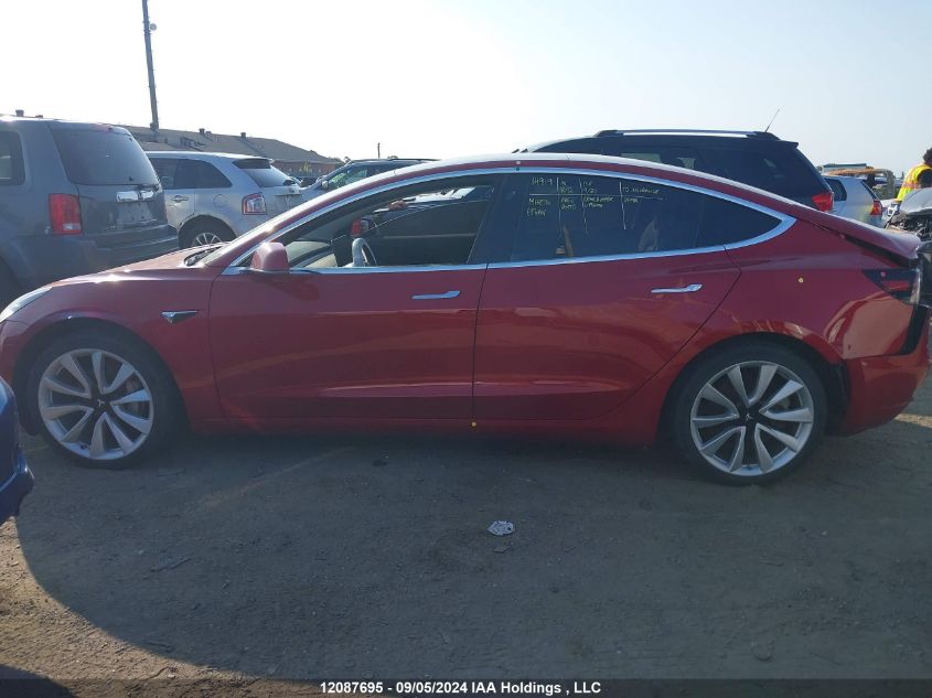 2018 Tesla Model 3 Long Range/Mid Range VIN: 5YJ3E1EA1JF022470 Lot: 12087695