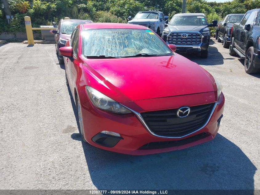 2014 Mazda 3 Touring VIN: JM1BM1V74E1168749 Lot: 12087777