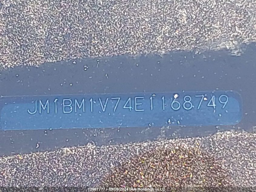 2014 Mazda 3 Touring VIN: JM1BM1V74E1168749 Lot: 12087777