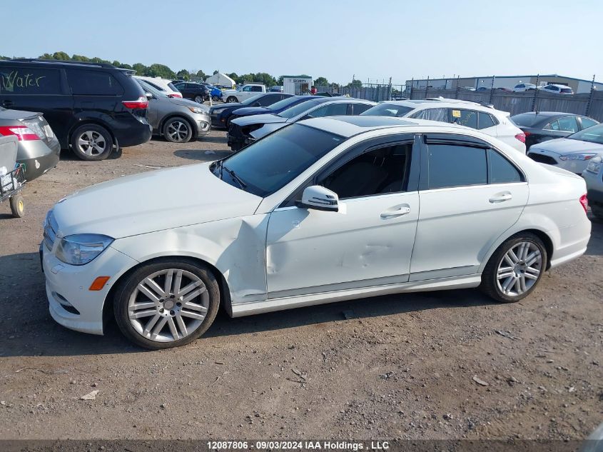 2011 Mercedes-Benz C-Class VIN: WDDGF8BB0BA524438 Lot: 12087806