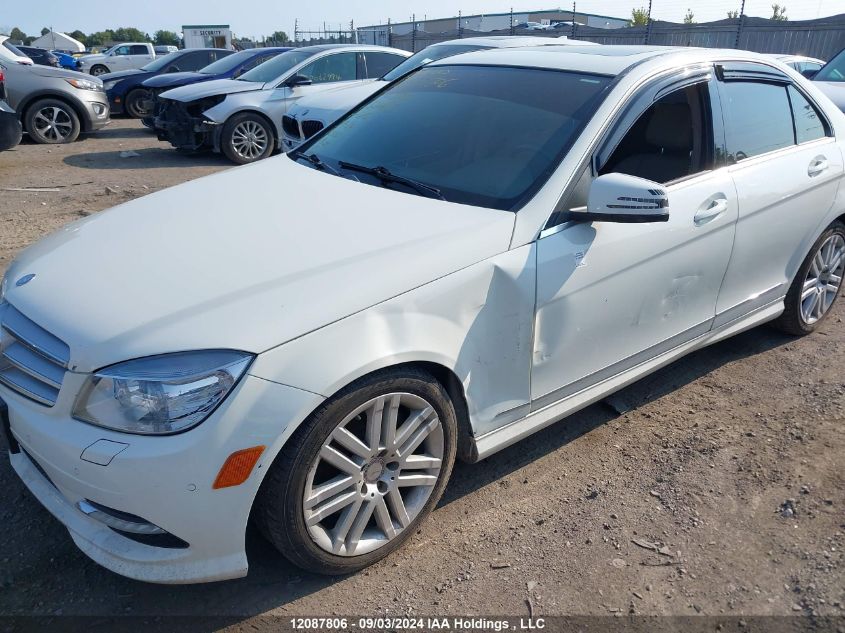 2011 Mercedes-Benz C-Class VIN: WDDGF8BB0BA524438 Lot: 12087806