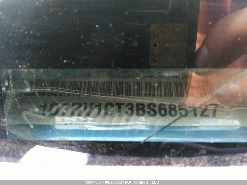 2011 Dodge Ram 1500 VIN: 1D7RV1CT3BS685127 Lot: 12087833