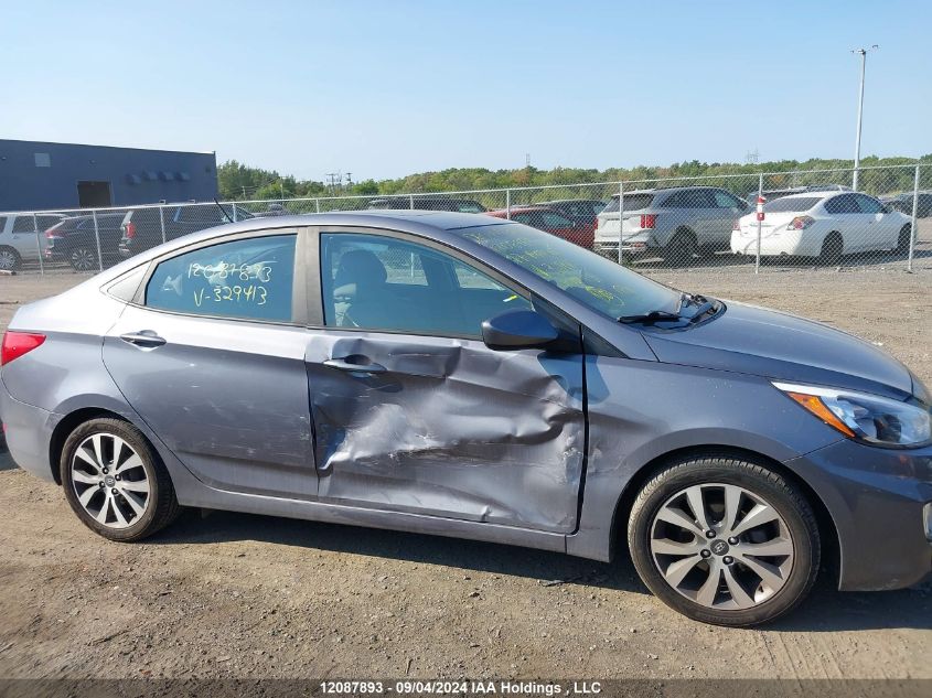 2017 Hyundai Accent Se VIN: KMHCT4AE5HU329413 Lot: 12087893