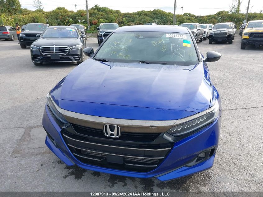 2021 Honda Accord Se VIN: 1HGCV1F2XMA800092 Lot: 12087913