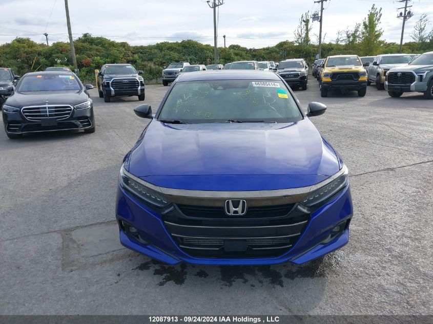 2021 Honda Accord Se VIN: 1HGCV1F2XMA800092 Lot: 12087913