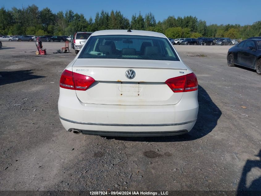 2013 Volkswagen Passat VIN: 1VWBN7A36DC065643 Lot: 12087924