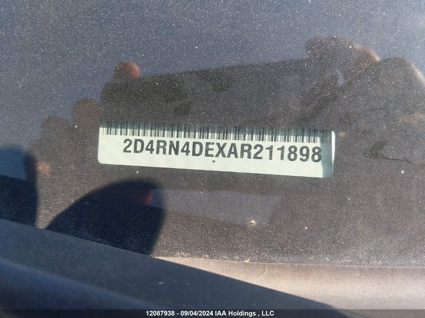 2010 Dodge Grand Caravan Se VIN: 2D4RN4DEXAR211898 Lot: 12087938