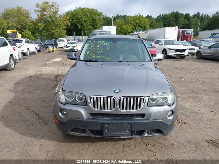 2010 BMW X3 VIN: WBXPC9C43AWJ33751 Lot: 12087996