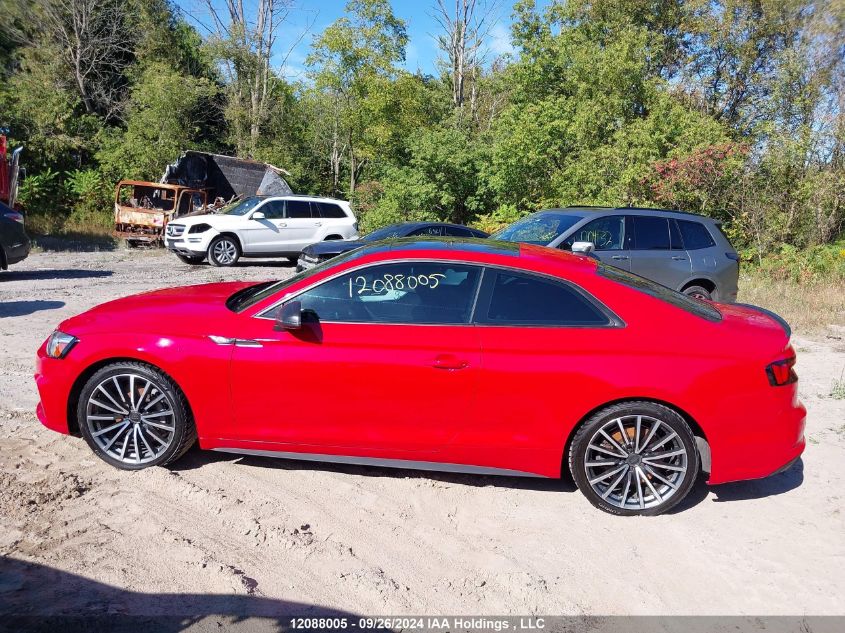 2019 Audi A5 VIN: WAUTNAF57KA037449 Lot: 12088005