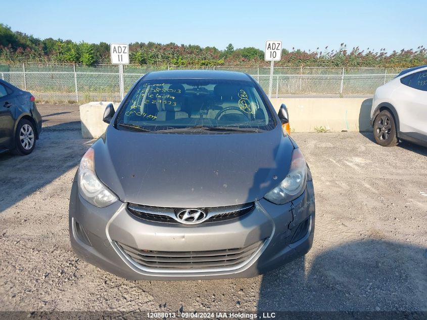 2013 Hyundai Elantra VIN: 5NPDH4AEXDH229533 Lot: 12088013