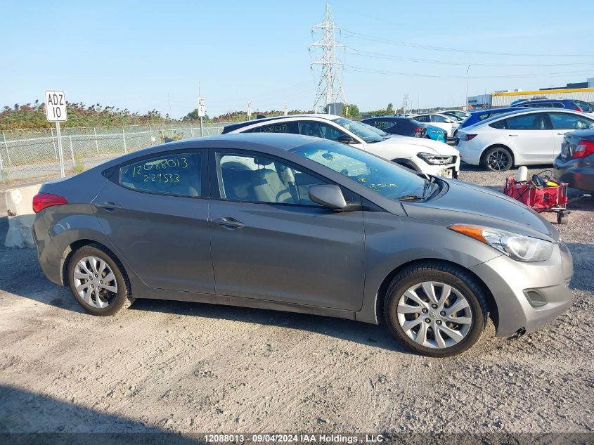 2013 Hyundai Elantra VIN: 5NPDH4AEXDH229533 Lot: 12088013